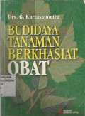 Budidaya Tanaman Berkhasiat Obat