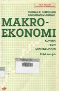Makro Ekonomi ; Konsep, Teori dan Kebijakan