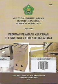 Pedoman Penataan Kearsipan Di Lingkungan Kementerian Agama