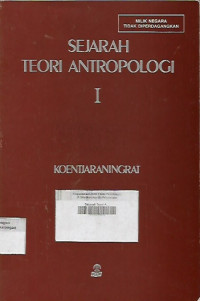 Sejarah Teori Antropologi I